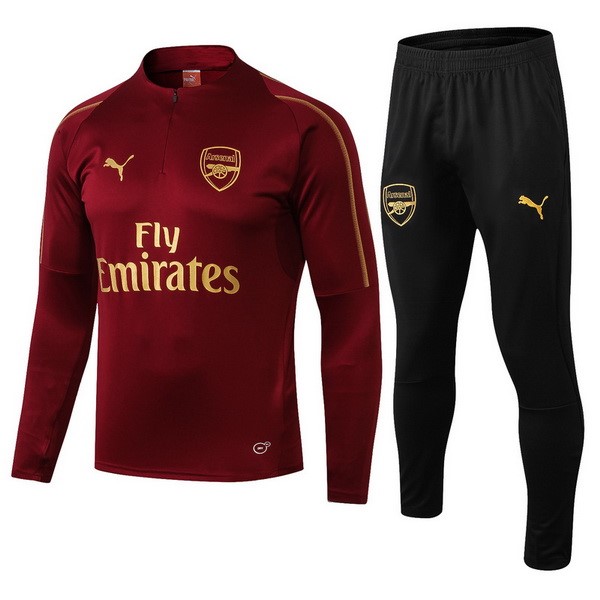 Survetement Football De Laine Arsenal 2018-19 Rouge Marine